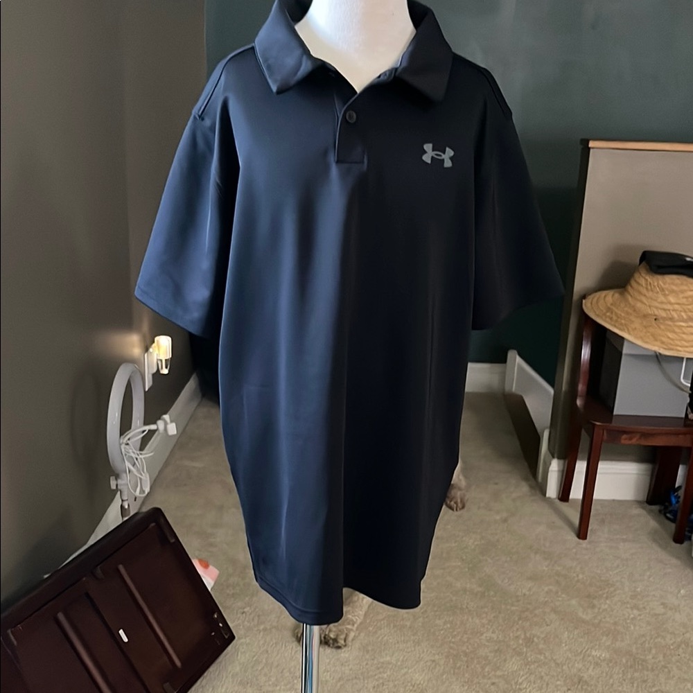Under Armour Men's Black Polo Shirt